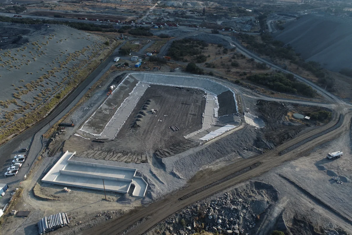 Construction project from the air