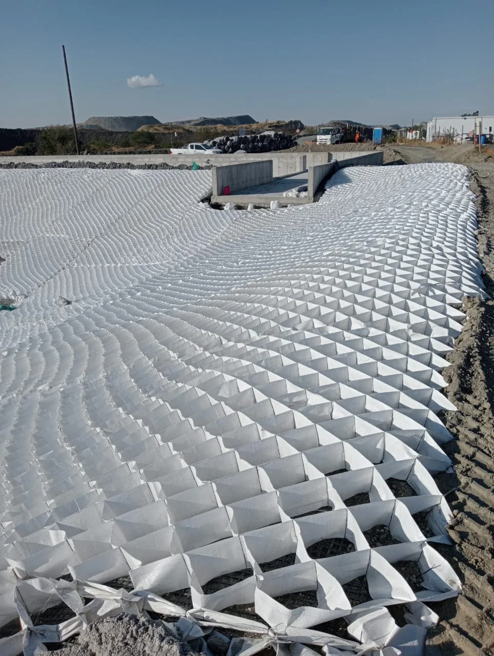Geotechnical ground reinforcement installation