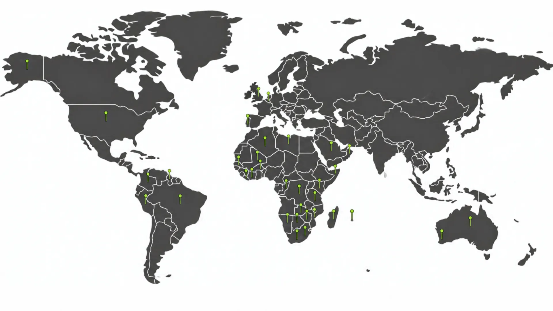 Eco Elementum international footprint map