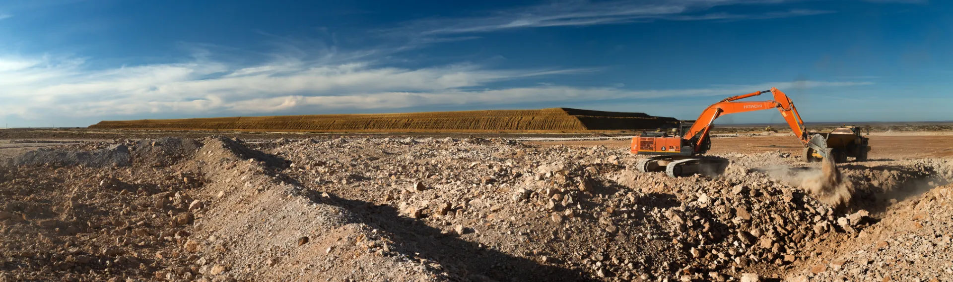 Construction engineering site panorama